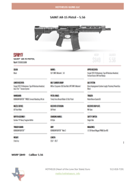 SAINT AR-15 Pistol