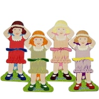 Image 2 of Sajou Little Girls Thread & Ribbon Cards