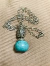 Turquoise Silver Chain 