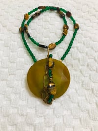Image 1 of Handmade Beaded Czech Glass Necklace