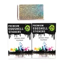 New Arrival Blank Unique Small Dot Hologram Eggshell Stickers 60pcs/120pcs free shipping