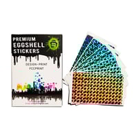 Image 1 of Blank Square Patterns Hologram Eggshell Stickers 70pcs/140pcs free shipping