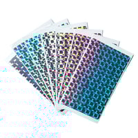 Image 4 of Blank Square Patterns Hologram Eggshell Stickers 70pcs/140pcs free shipping