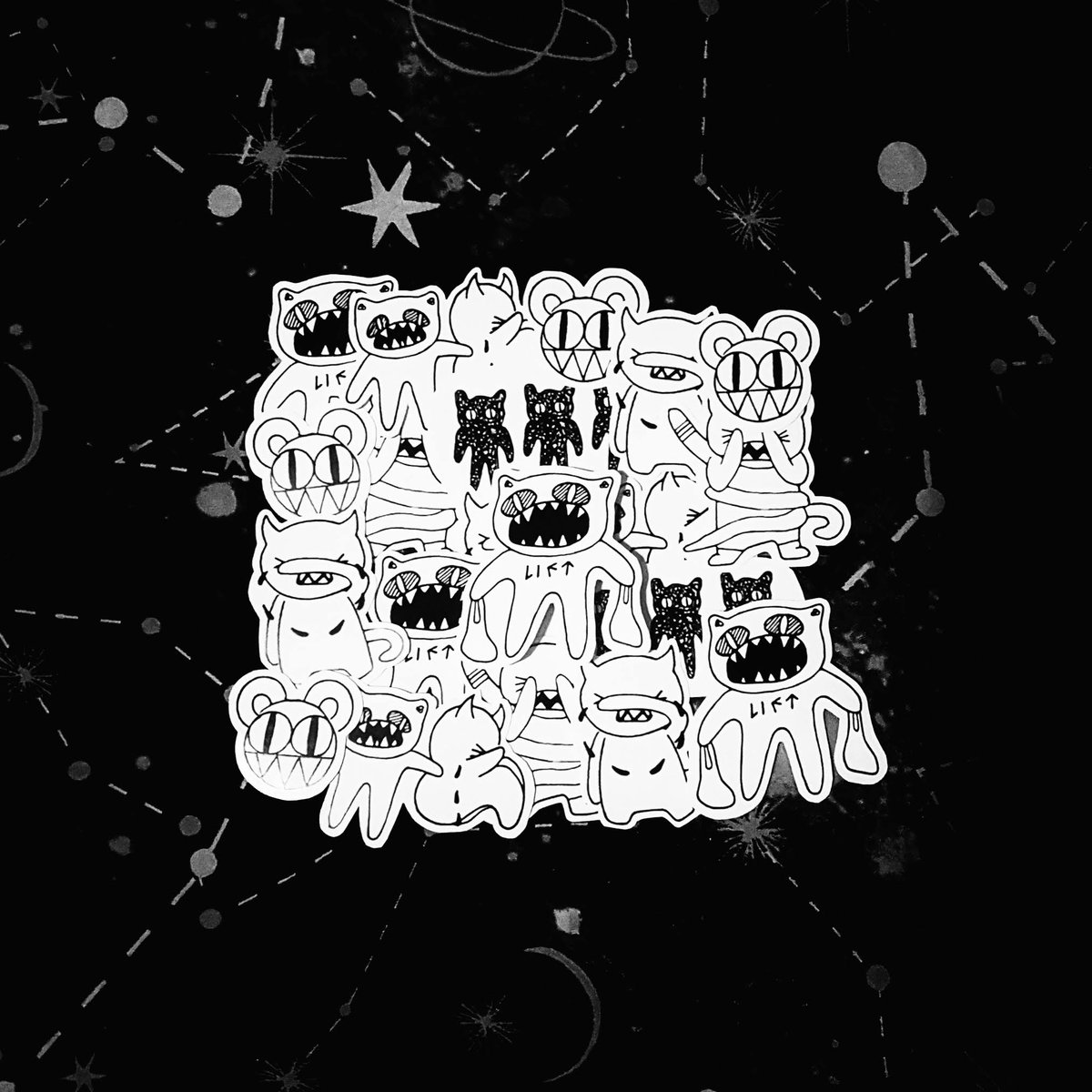 Radiohead Sticker Pack (6pk) UniKookie