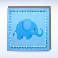 Blue Elephant Card