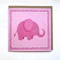Pink Elephant Card