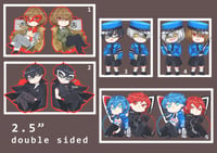 2.5" double-sided chibi charms