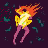 Image 2 of 'On Fire' Square Giclée Print 