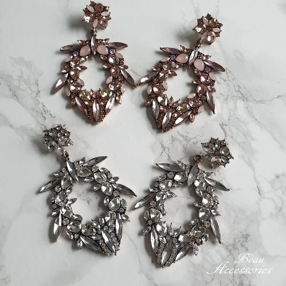 Image of Glamorous Rhinestone Statement Earrings