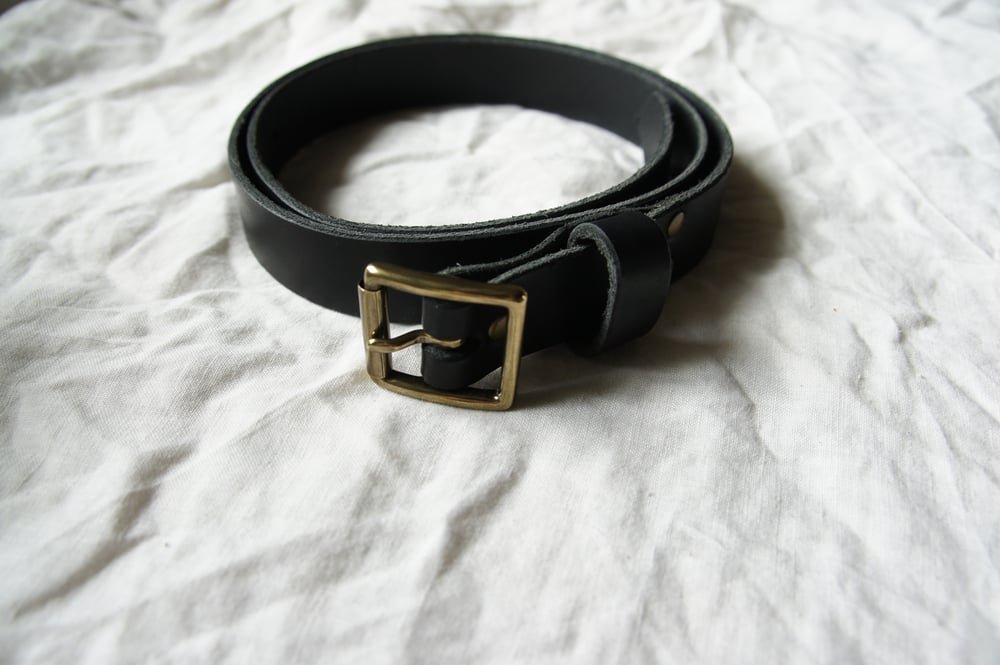 Image of Black Leather Belt