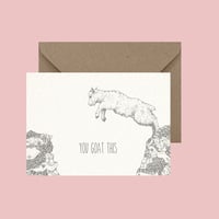 "You Goat This" greeting card
