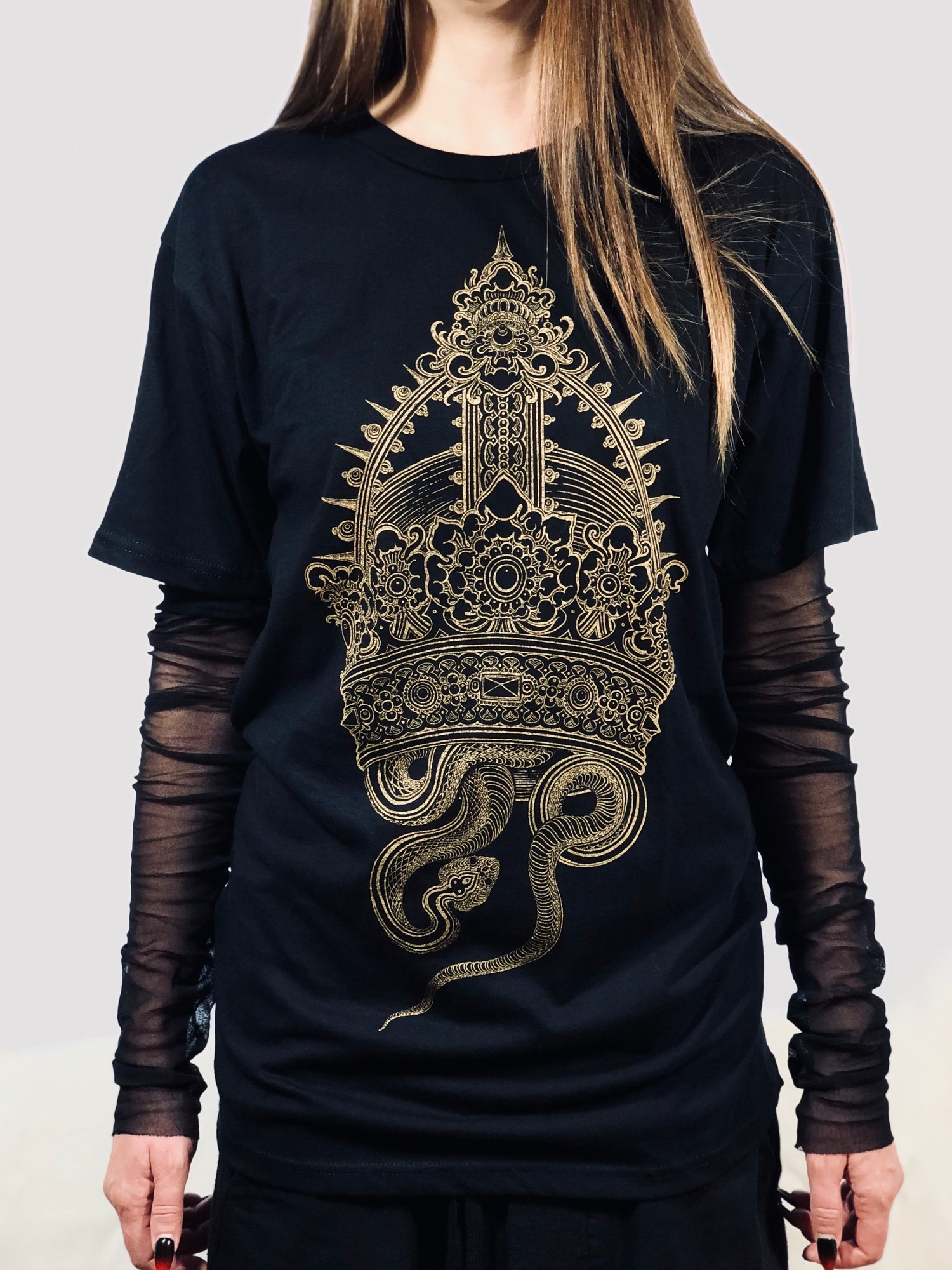 Image of Crown’n’Snake T-Shirt, Men/Unisex