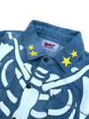 VINTAGE MEDIUM BLUE RIBCAGE BONE TRUCKER  JACKET