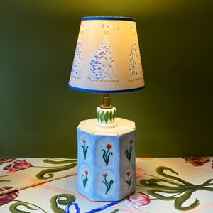 Image of Blue Whippet Lampshade