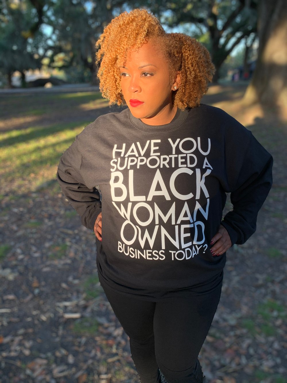 Image of Have You Supported a Black Woman Owned Business Today? Sweatshirt 