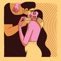 Image 2 of 'The kiss'  Giclée print  
