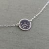 Tiny Sterling Silver Queen Anne's Lace Necklace