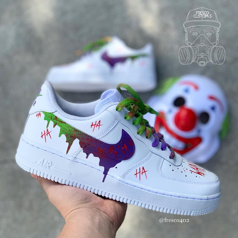 Image of Joker - Custom AF1s Shoes - low tops