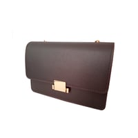 Leather bag choco chic