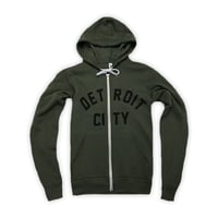 Detroit City Zip Hoodie (Military Green)