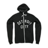 Detroit City Zip Hoodie (Black)