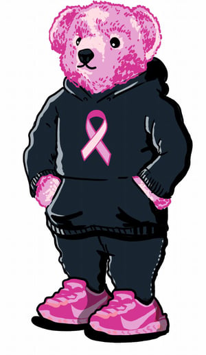 Image of Breast Cancer "Boobie Bear" Tee PRE-ORDER