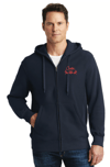 Creston Electric ZIP-FRONT Hooded Sweatshirt, NAVY BLUE