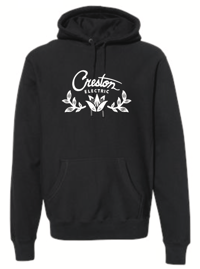 Creston Electric PULLOVER Hooded Sweatshirt, BLACK