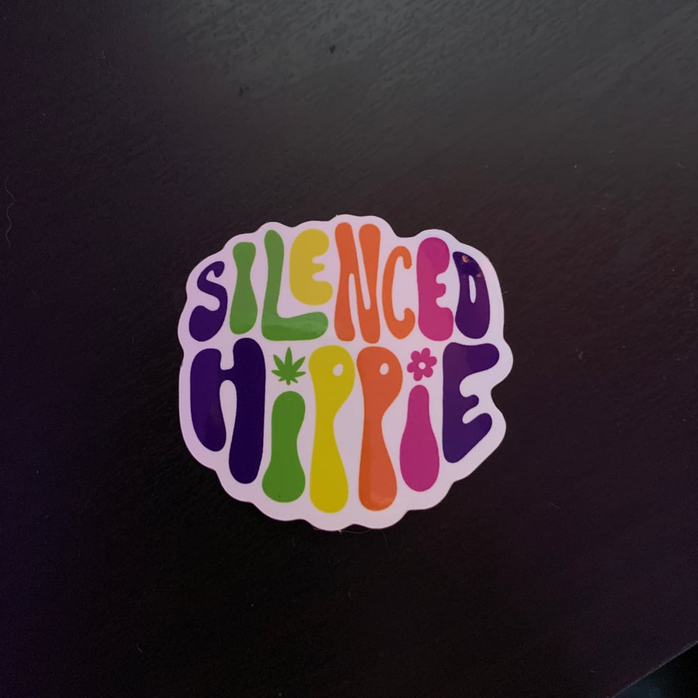 Image of Silenced Hippie Sticker