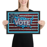Framed poster - Vote Flag