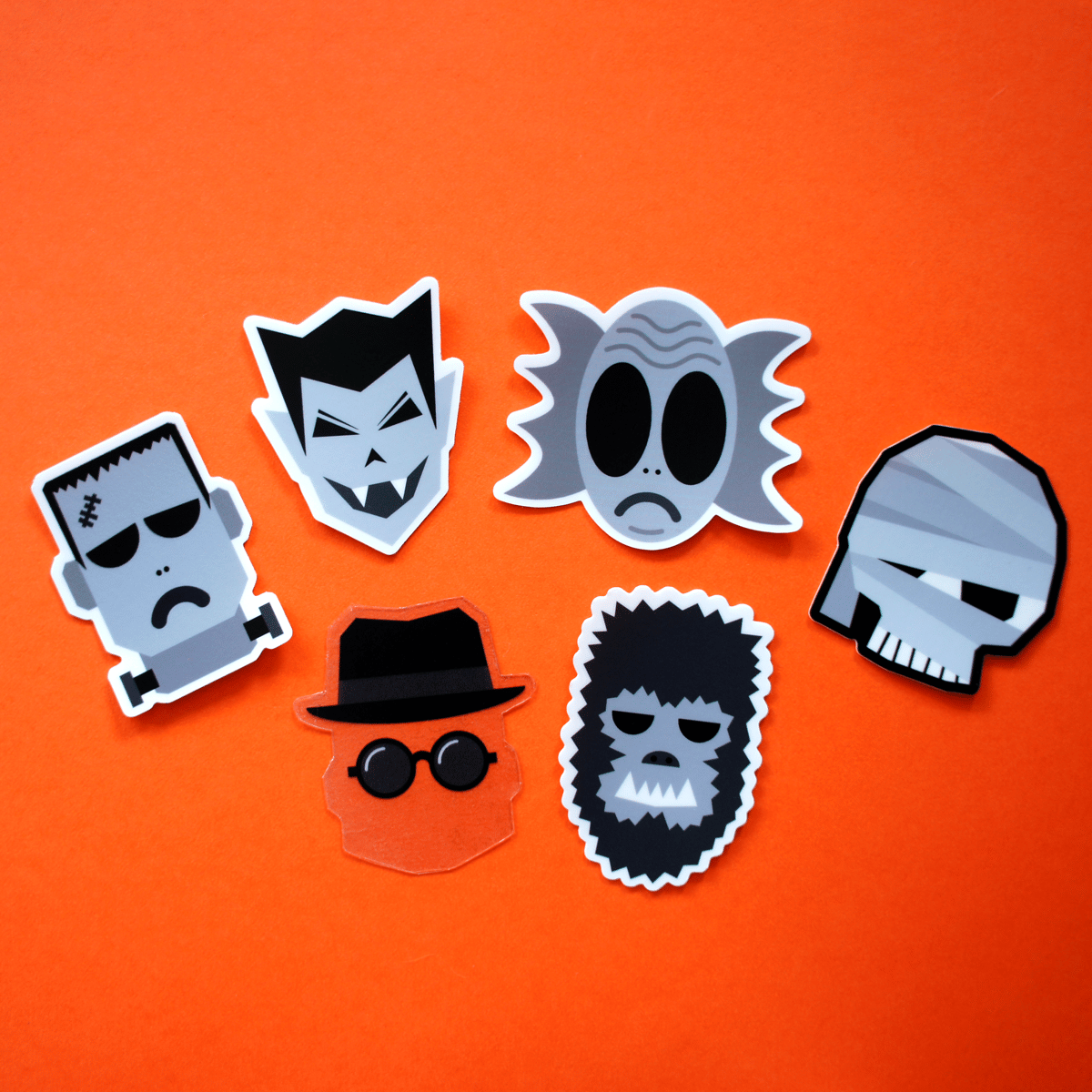 Classic Movie Monsters Sticker Pack