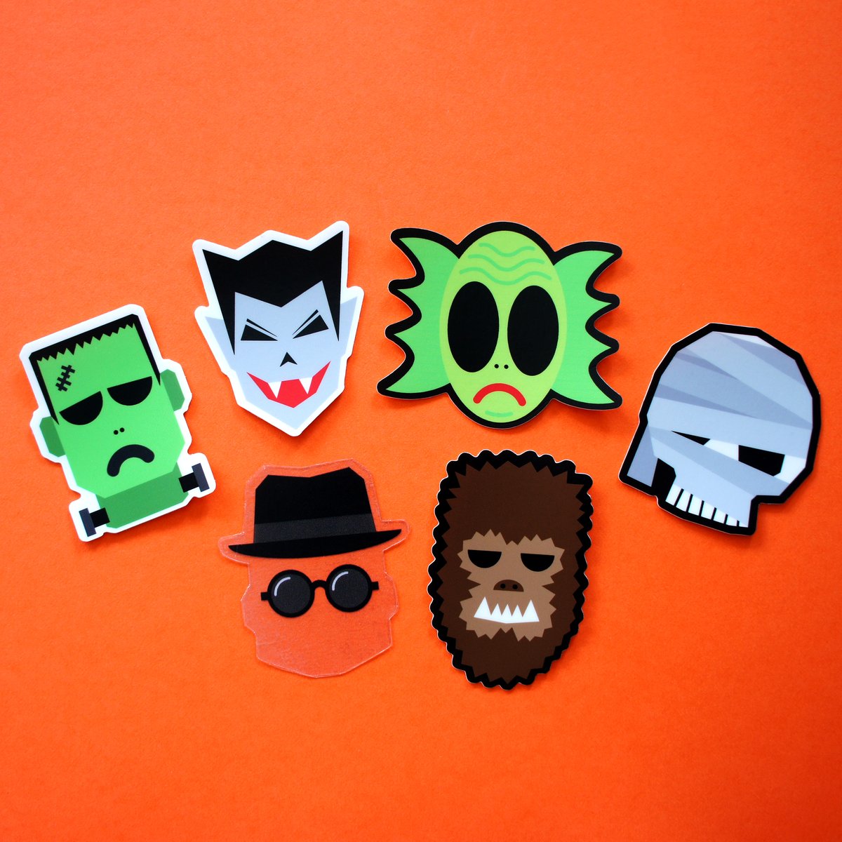 Classic Movie Monsters Sticker Pack