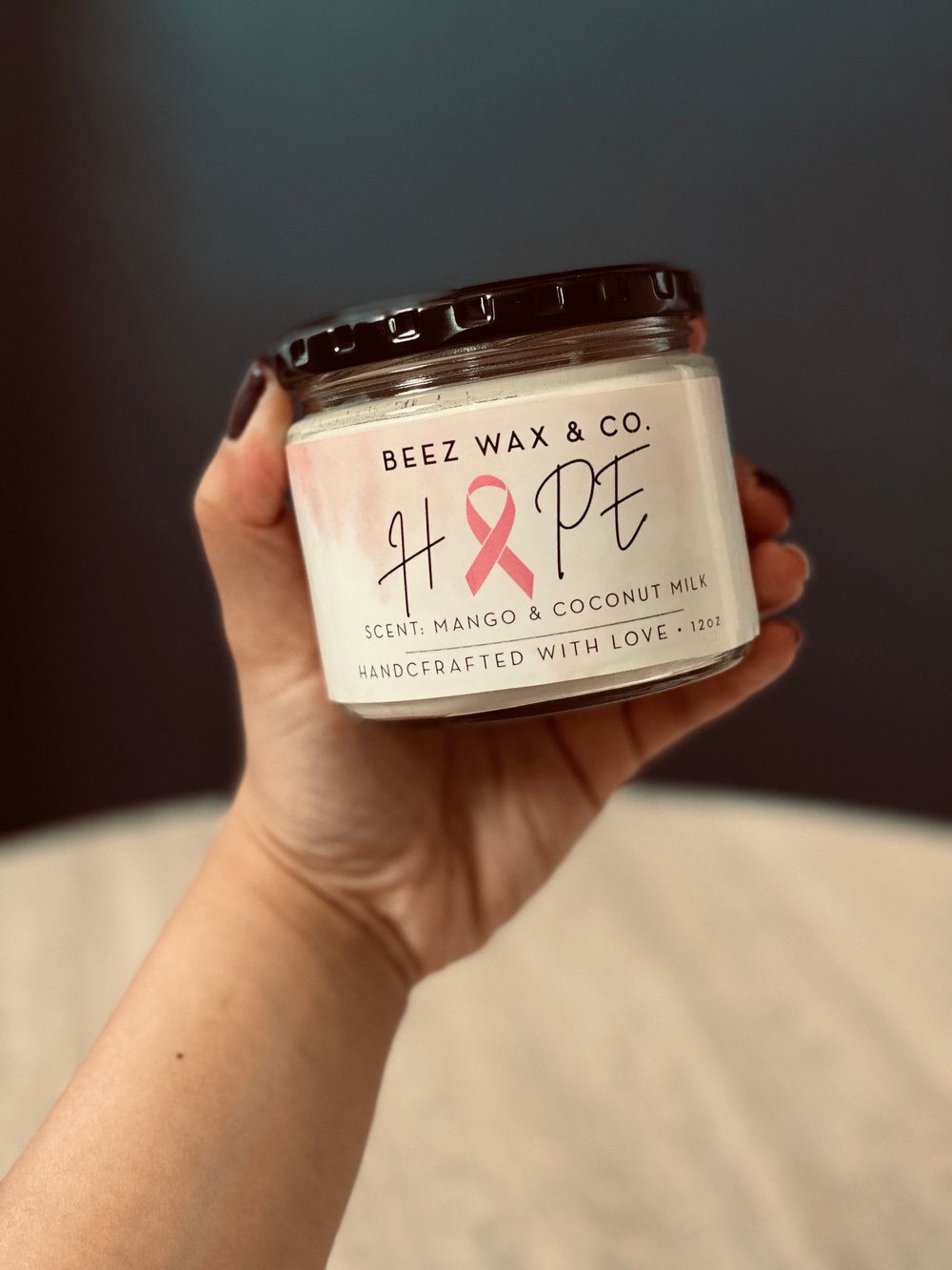 Breast Cancer Awareness Candle Beez Wax And Co