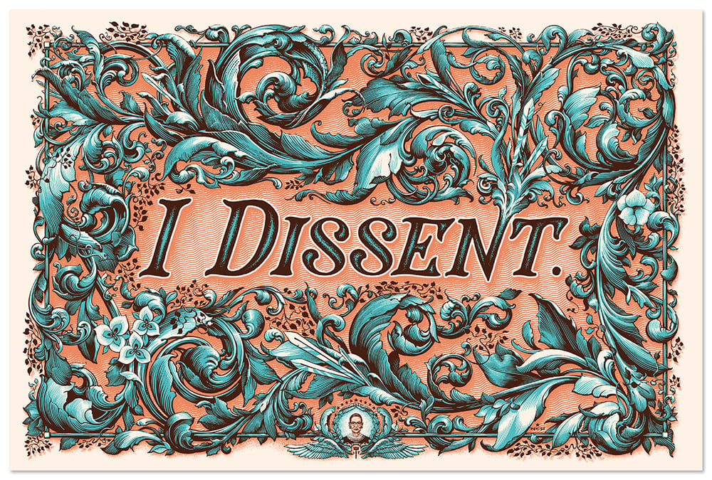 Image of "I Dissent" art print