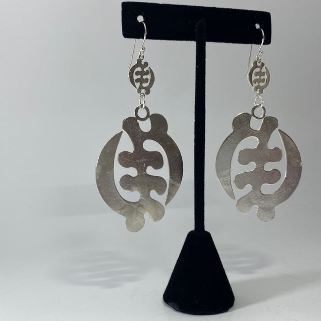Fear None… Large Earrings (925 Sterling Silver)