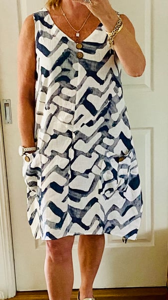 Image of Jo linen/cotton dress 