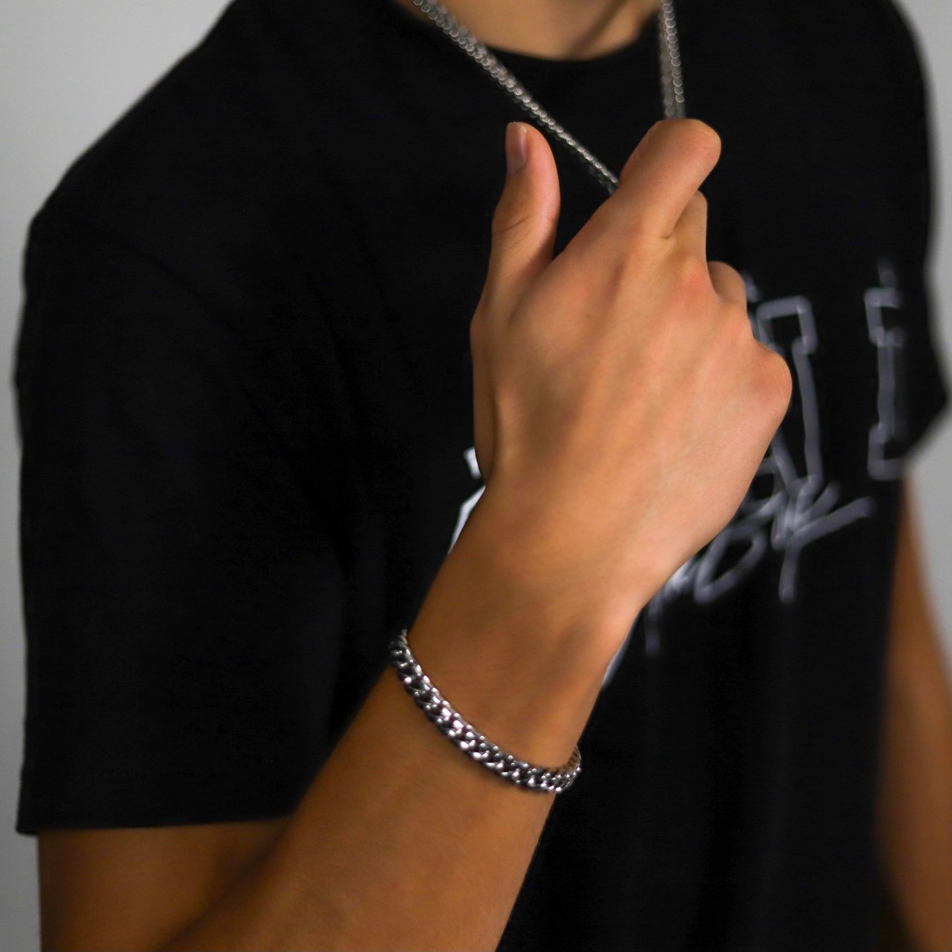 Bust Down Silver Cuban Bracelet Bust Down Customs