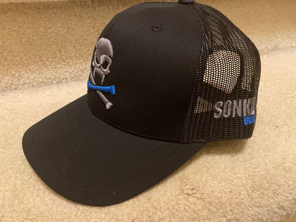 Image of Sonkei Blue Black Trucker Hat