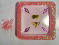 Clits, Tits, and Uterus ashtray (pink)