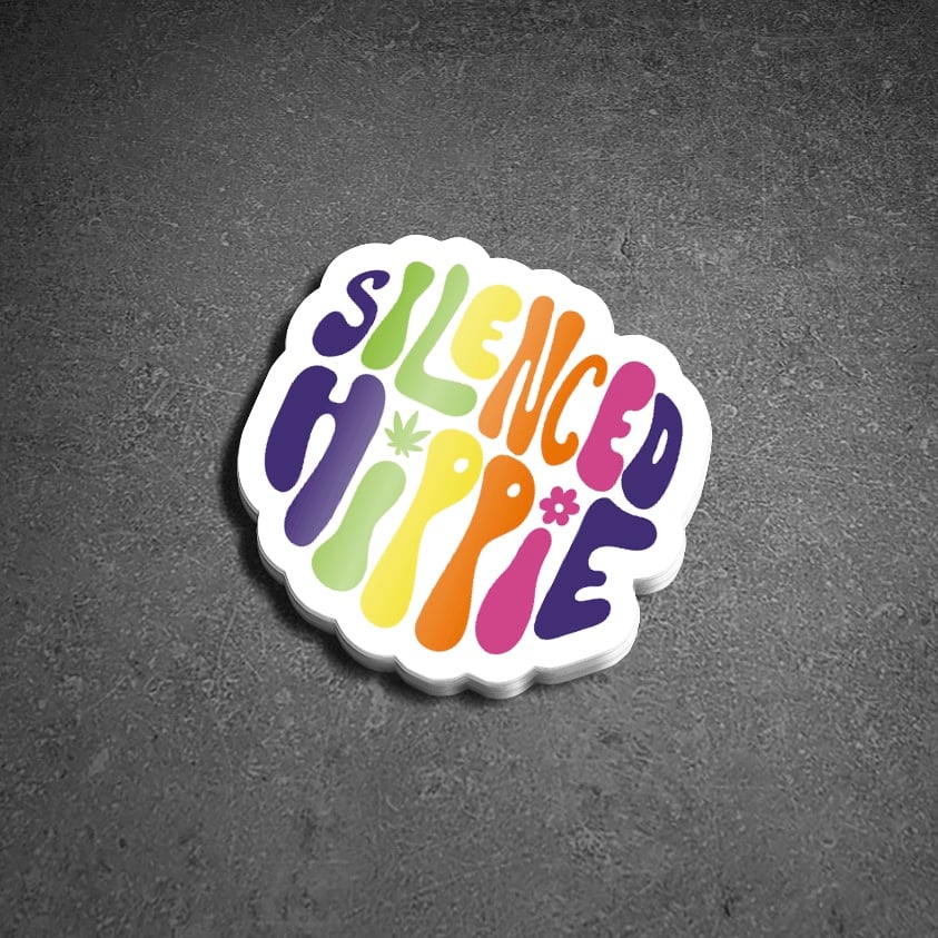 Image of Silenced Hippie Sticker