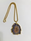 Gold filled  Chain With Amethyst Pendant