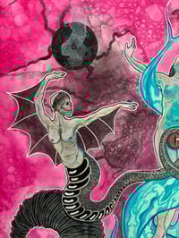 Image 5 of The Tongue of Cold Fire Original Watercolor Painting 