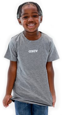 Image 2 of DEDA KIDS GREY TEE WHITE LOGO