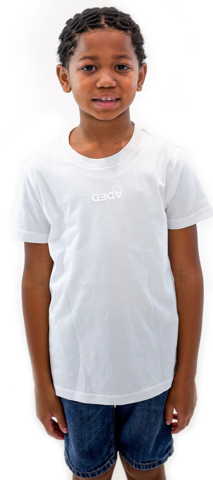 Image of DEDA KIDS WHITE TEE WHITE LOGO