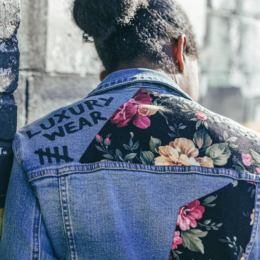 Hand Crafted Custom Flowers Jacket