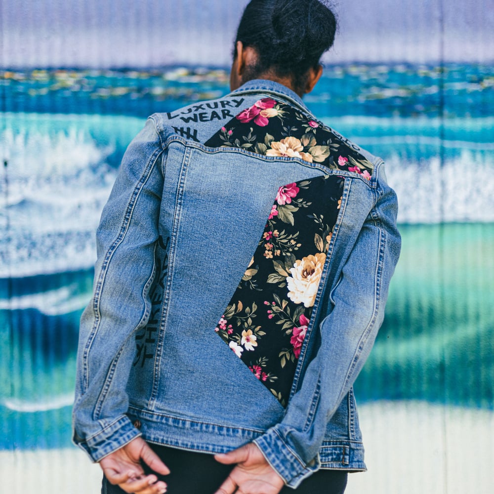 Hand Crafted Custom Flowers Jacket
