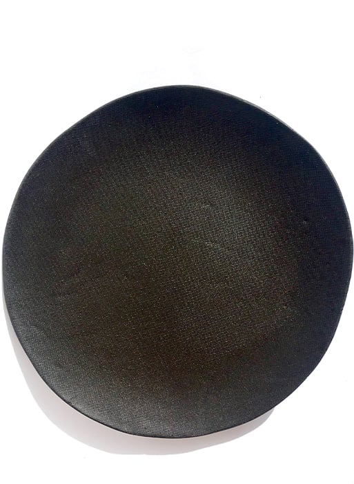 Image of Black Stoneware Plate.