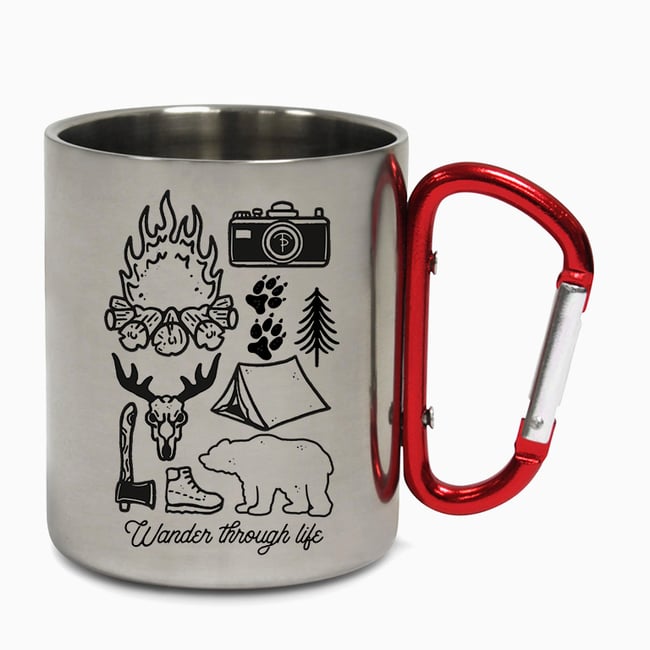 Wander Through Life Carabiner Mug 