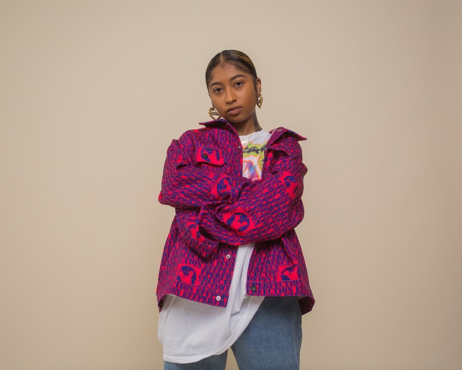 target pink denim jacket