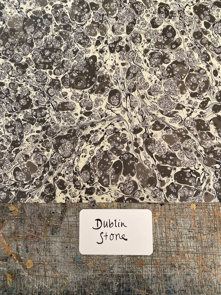 Image of PRINTED Marbled Paper - 'Dublin Stone'